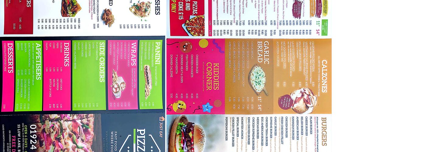 Pizza 55 Menu