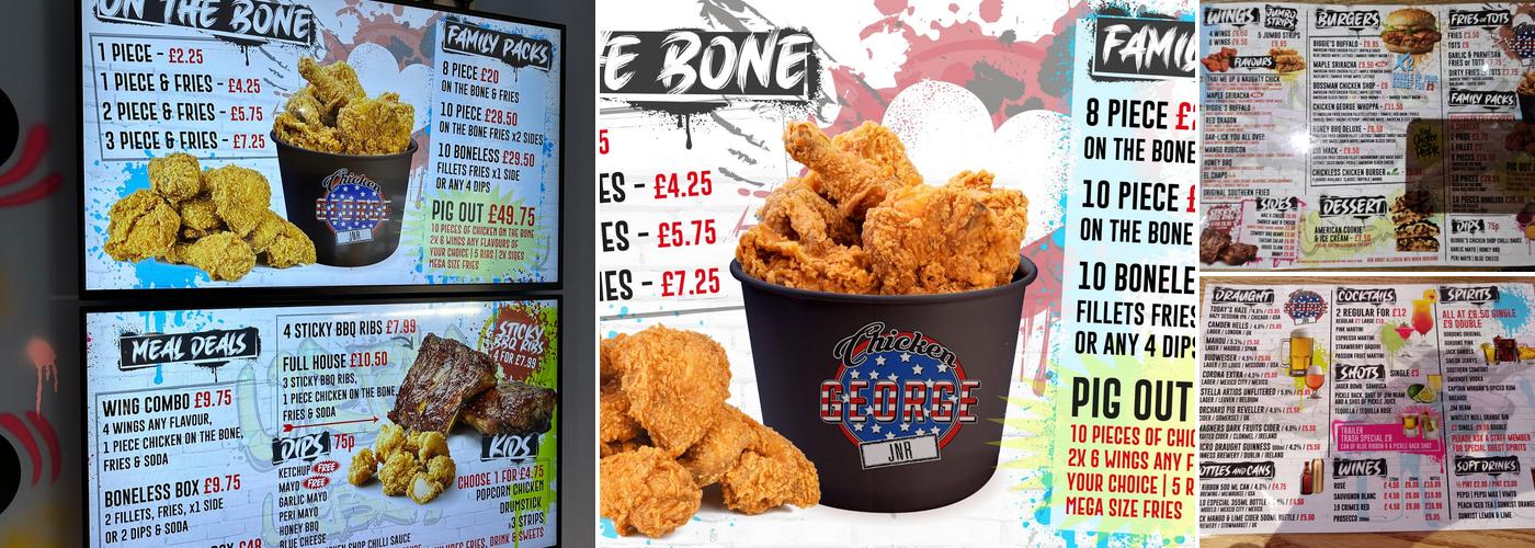 Chicken George Jnr Menu