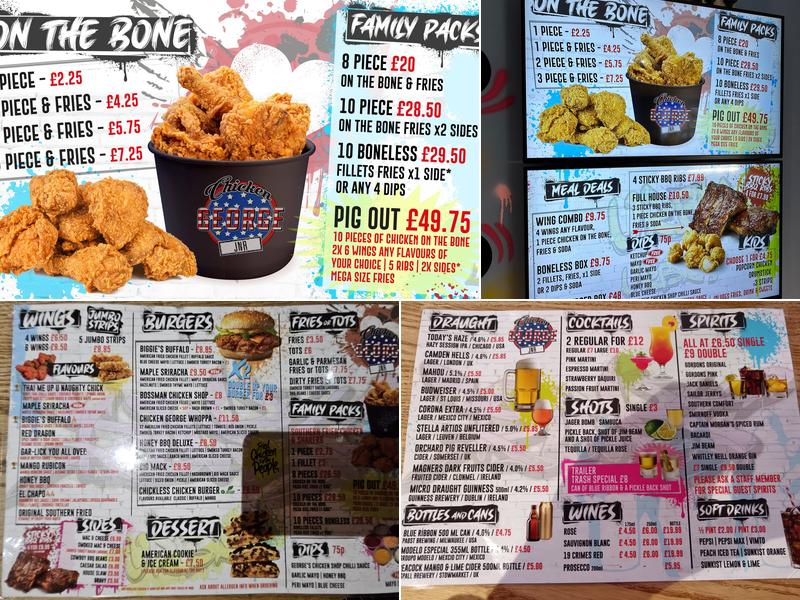 Chicken George Jnr Menu