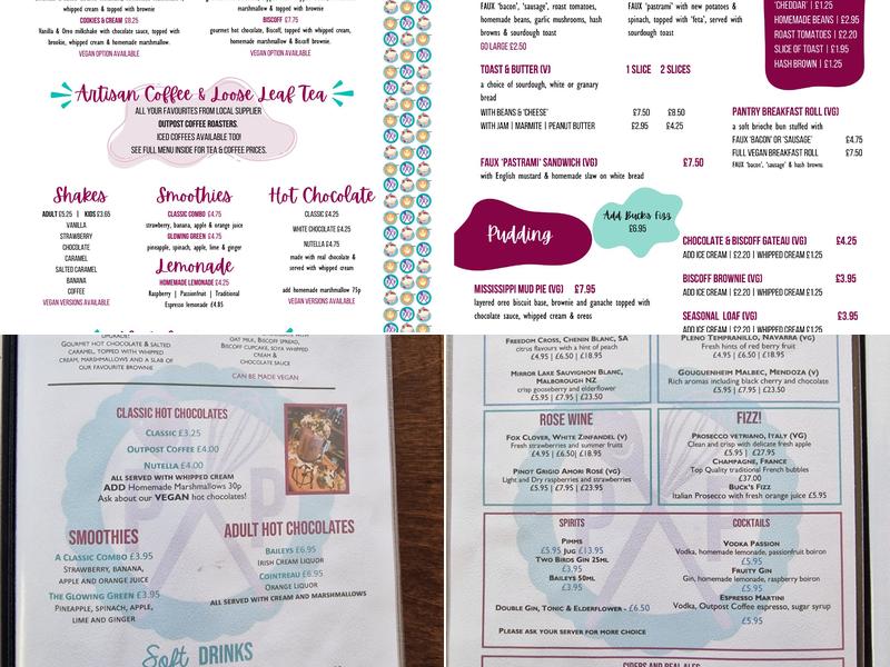 The Pudding Pantry Beeston Menu