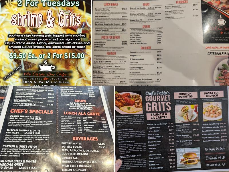 Mi Casa Su Cafe Menu
