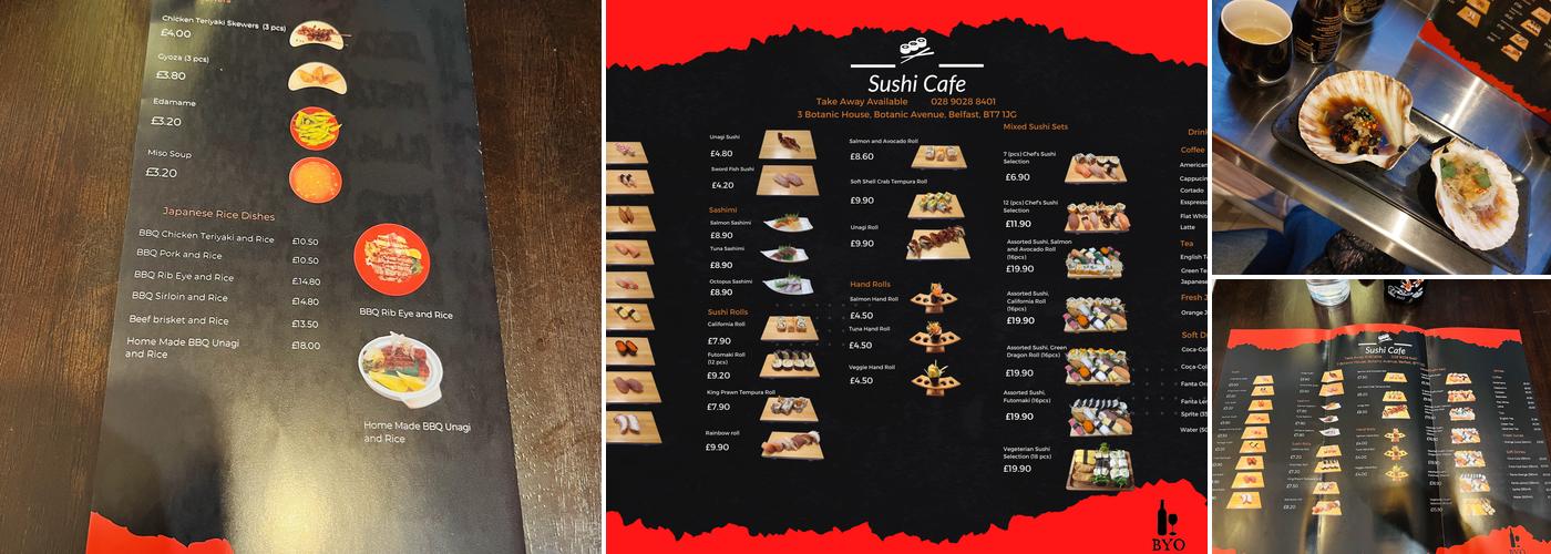Sushi Cafe Menu