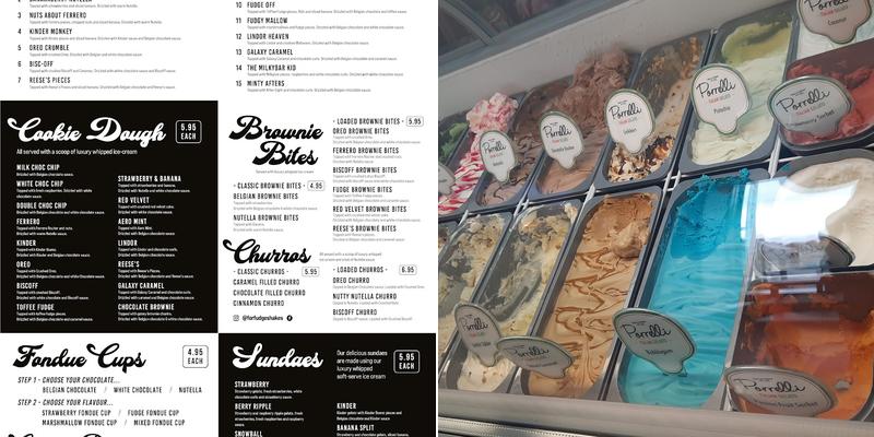 For Fudge Shakes Menu