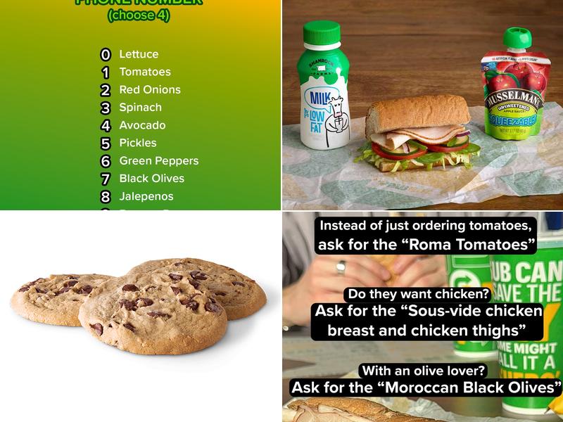 Subway Menu