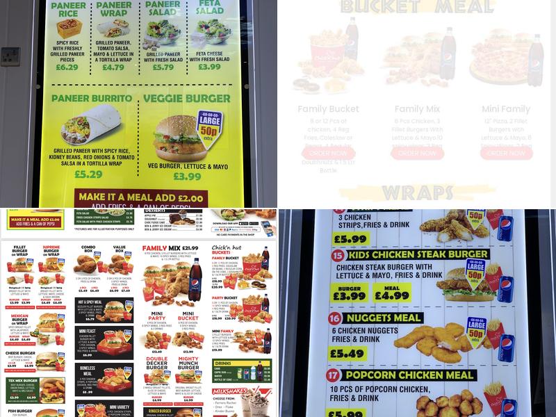 Chickn Hut Birkenhead Menu