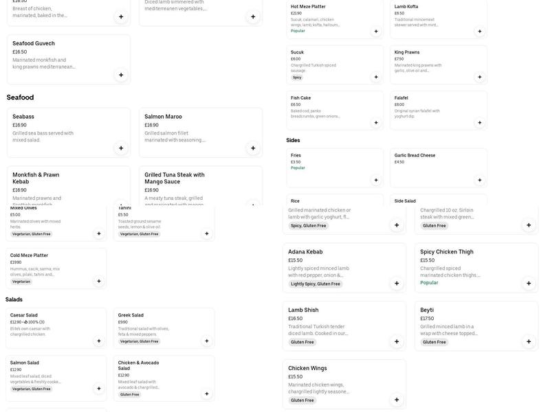 Piri piri kitchen Menu