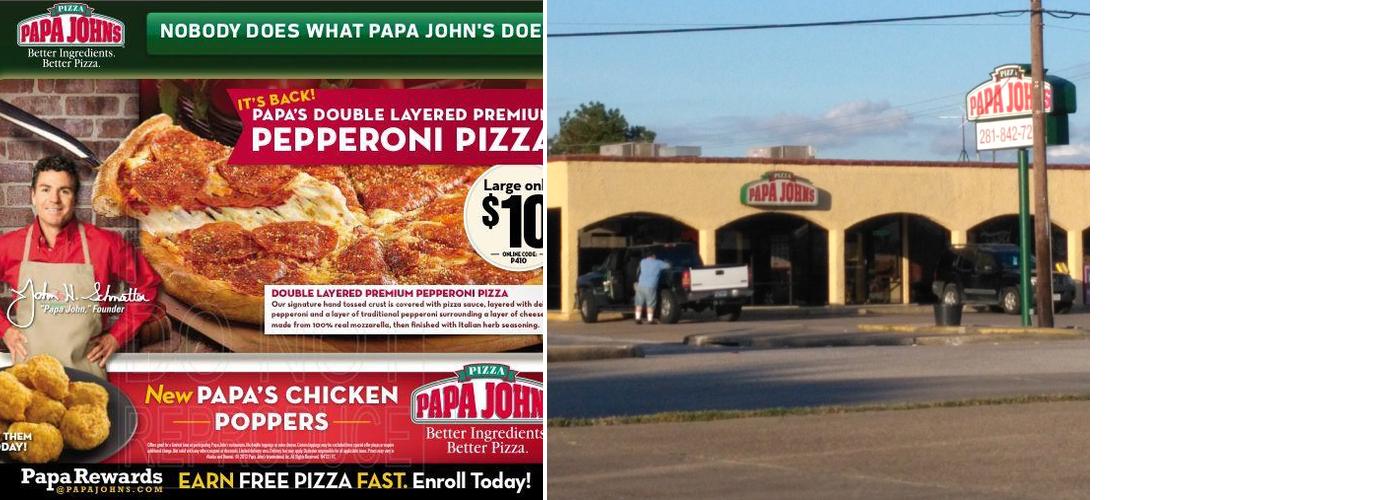 Papa Johns Pizza Menu
