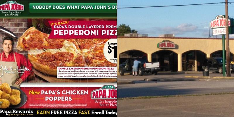 Papa Johns Pizza Menu