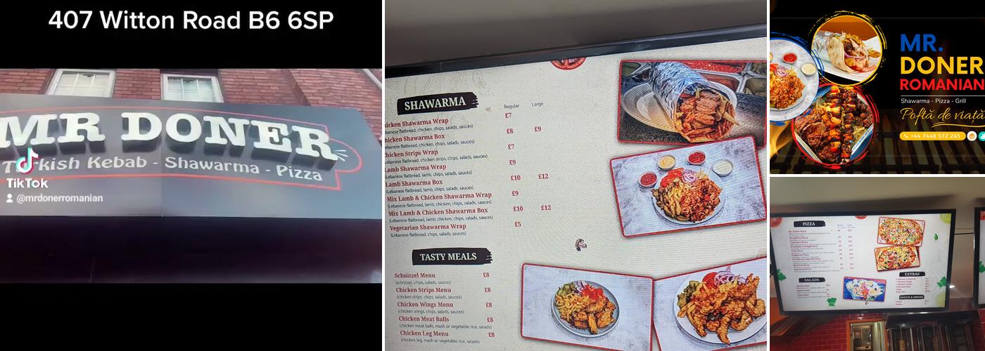 Mr Doner Romanian Menu