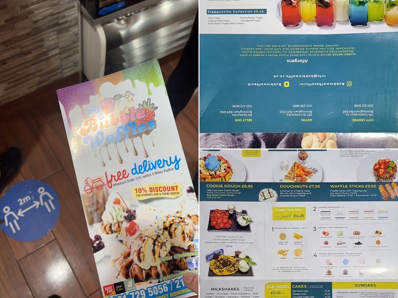 Bubble Waffles (Aston) Menu