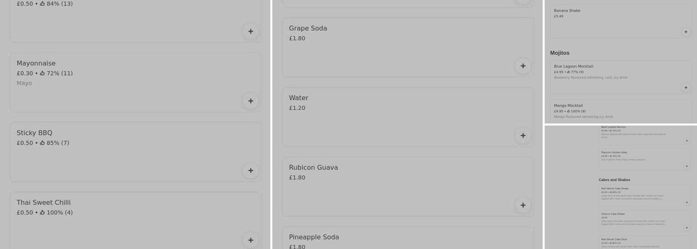 Smashdown Burgers Menu