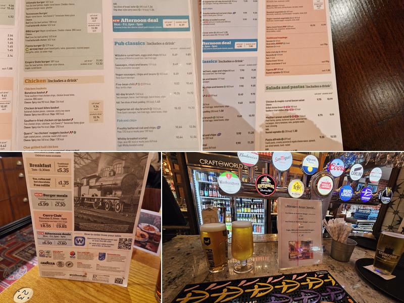 The London and North Western - JD Wetherspoon Menu
