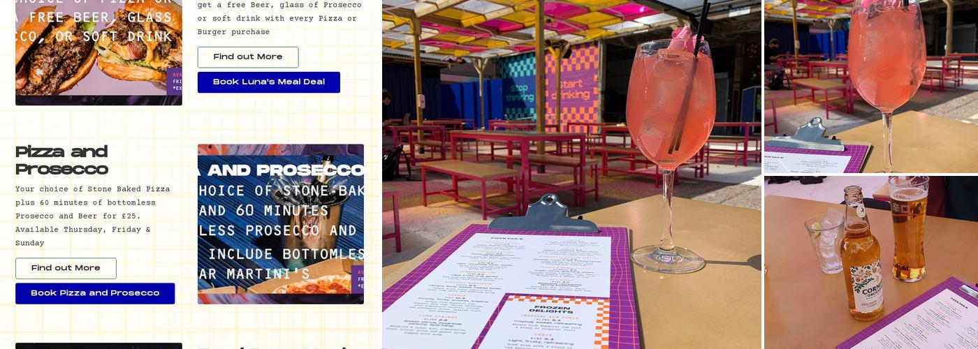 Luna Springs Digbeth Menu