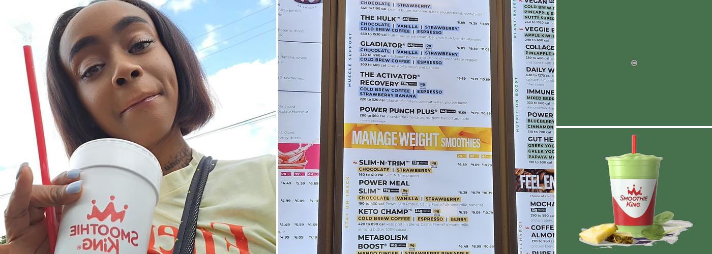 Smoothie King Menu