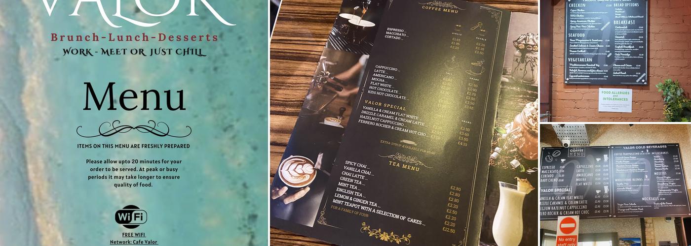 CAFE VALOR Menu