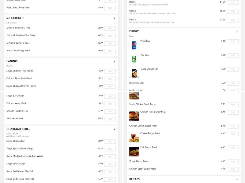 Flamin CHARCOAL GRILL Menu