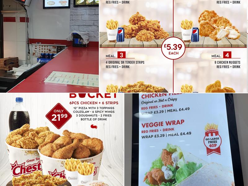 Chesters Chicken Blackburn Menu