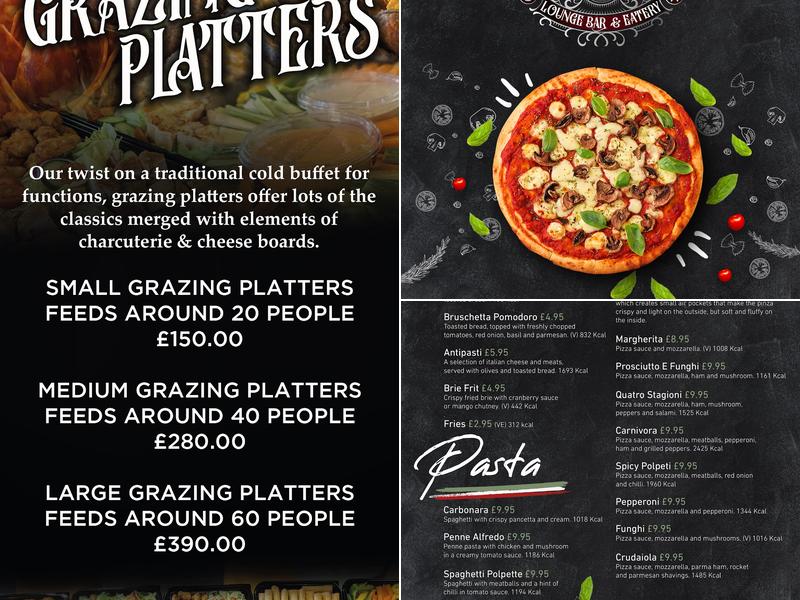 Mellows Lounge Bar & Eatery Menu