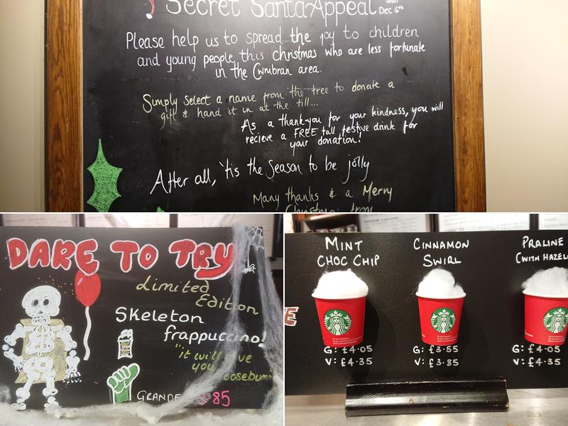 Starbucks Coffee Menu