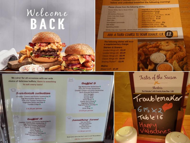 Ashbridge Inn Table Table Menu