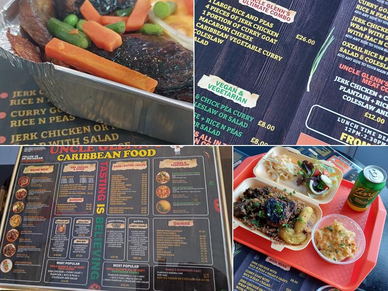 Uncle Glenns Caribbean Menu