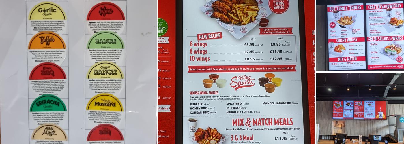Slim Chickens Bournemouth Menu