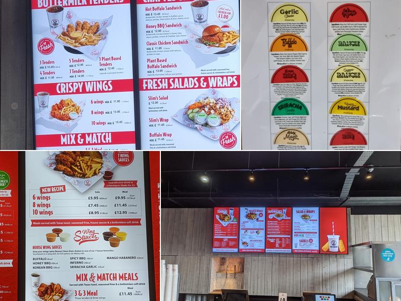 Slim Chickens Bournemouth Menu