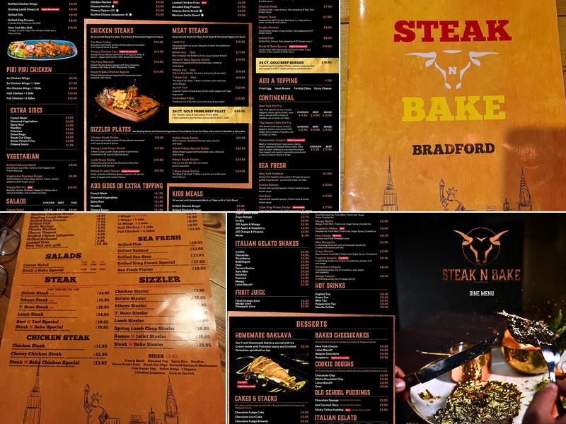 Steak N Bake Bradford (Halal Steak House) Menu