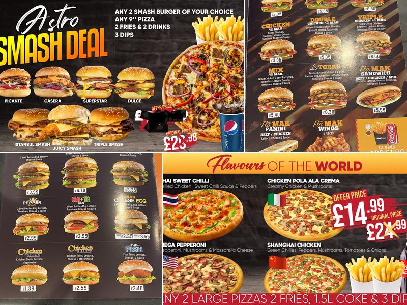 Moons Burger & Co Menu