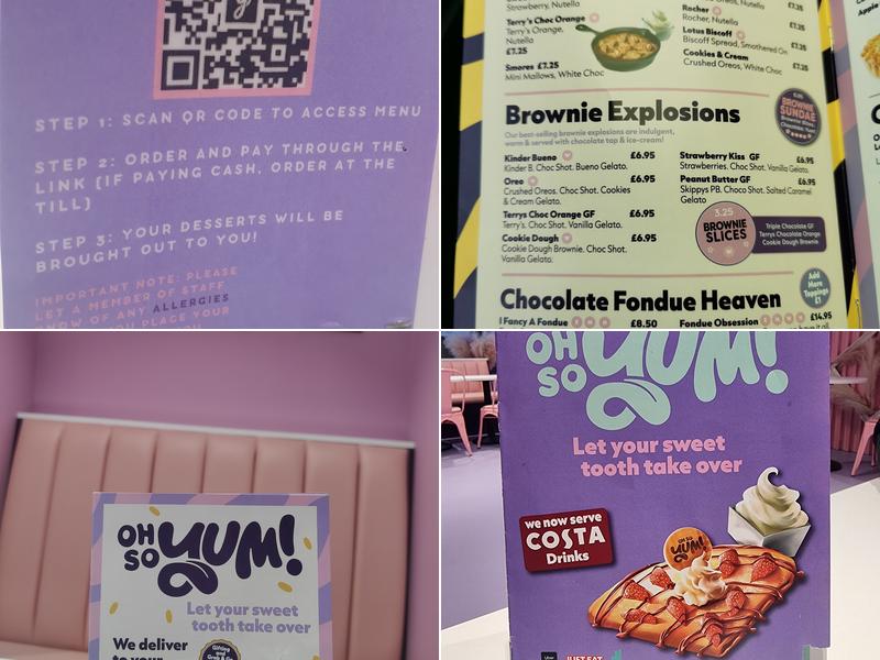 Oh So Yum Bradford Menu