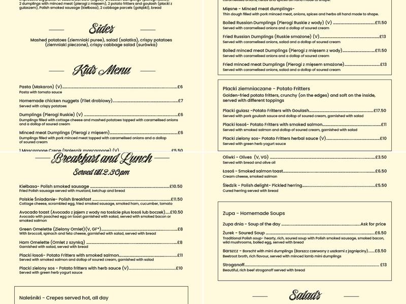 The Honeypot Menu