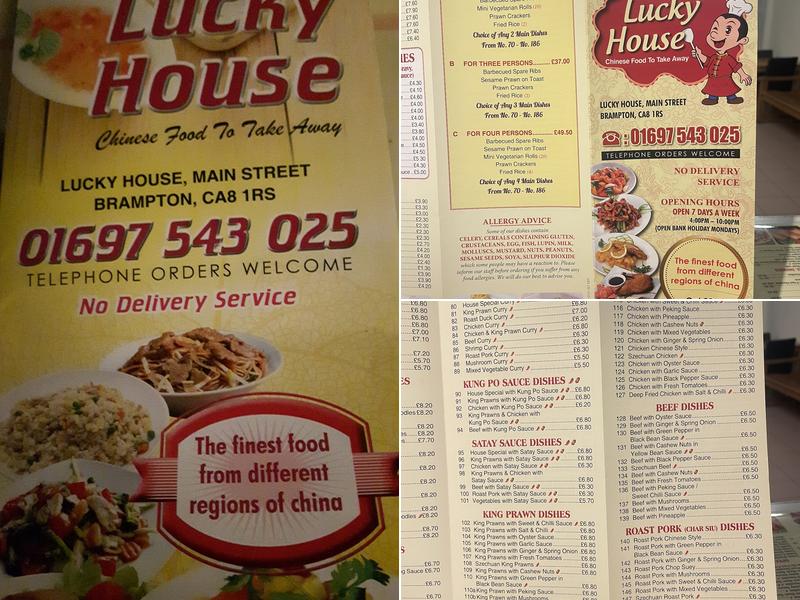 Lucky House Menu