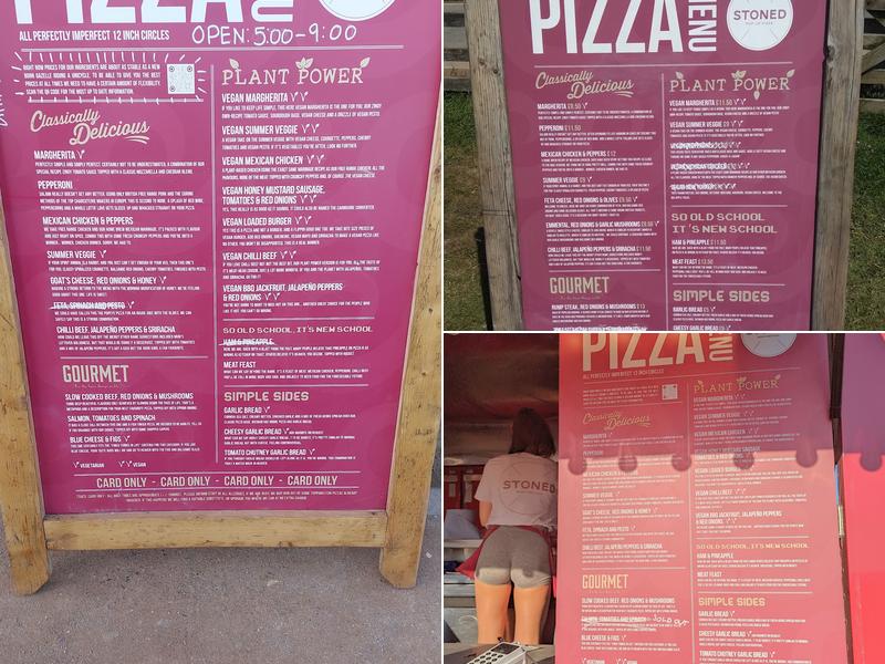 Stoned pizza Menu