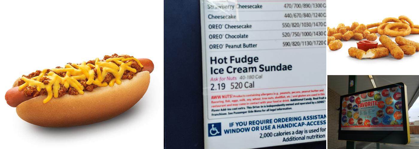 Sonic Drive-In Menu