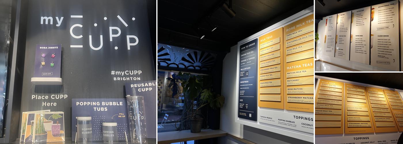 CUPP Bubble Tea - Brighton Menu