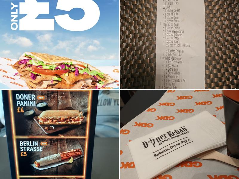 German Doner Kebab Menu