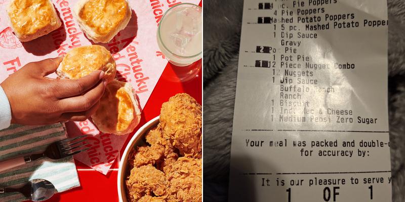 KFC Menu