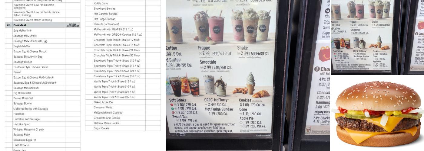 McDonald's Menu