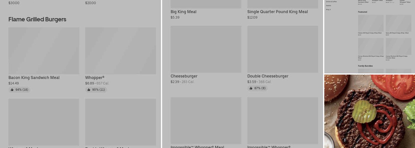 Burger King Menu