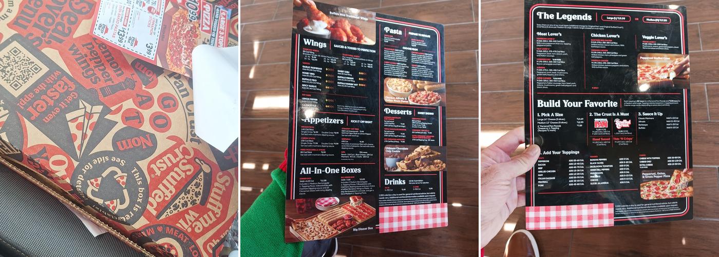 Pizza Hut Menu