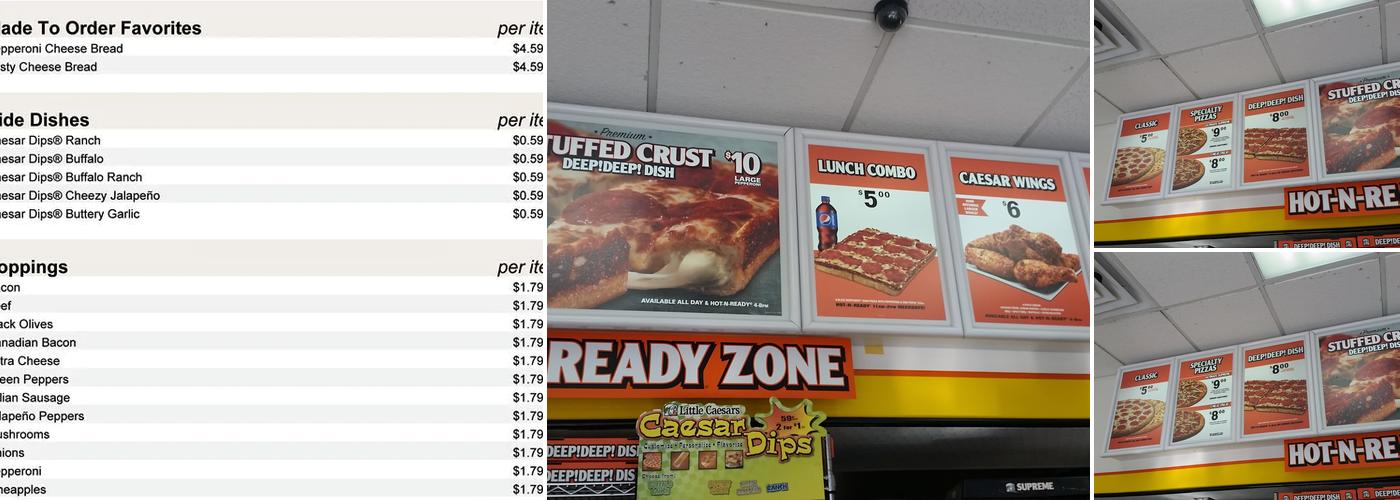 Little Caesars Pizza Menu