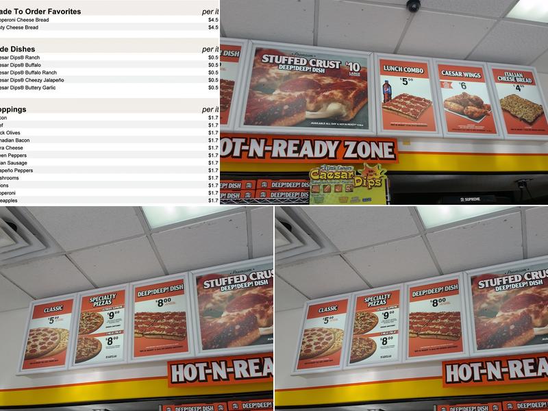 Little Caesars Pizza Menu
