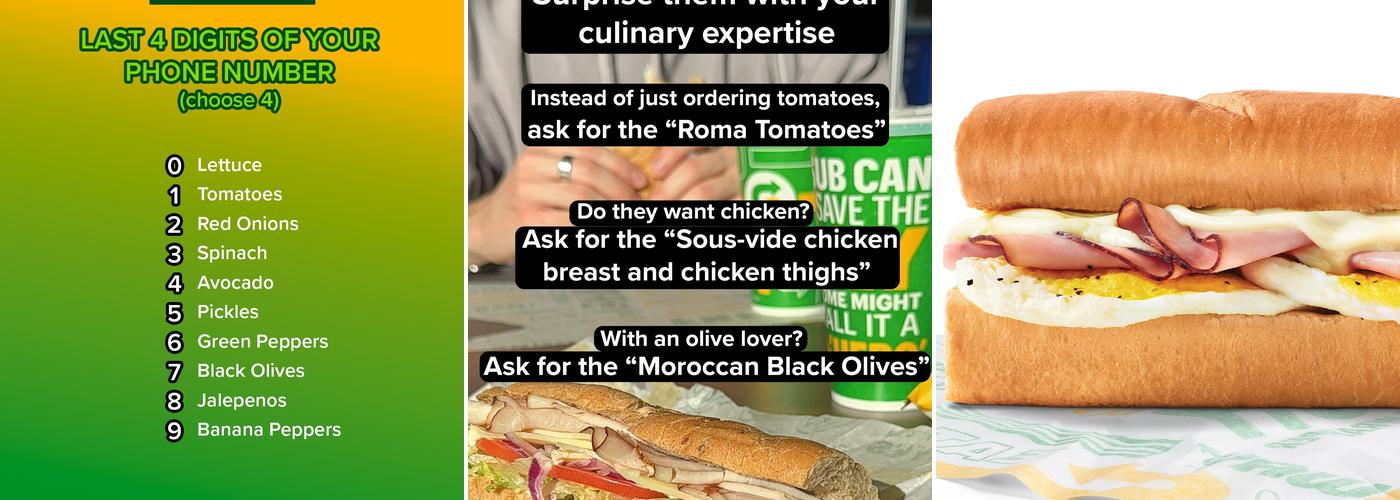 Subway Menu