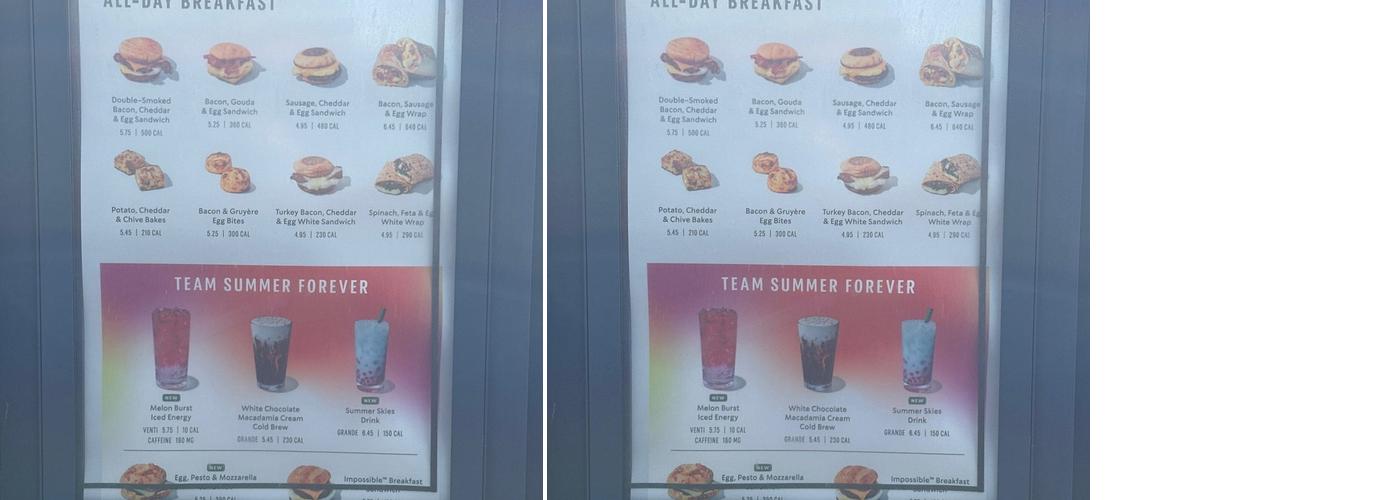 Starbucks Menu