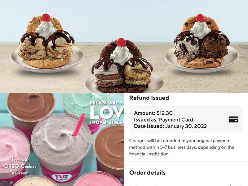 Baskin-Robbins Menu