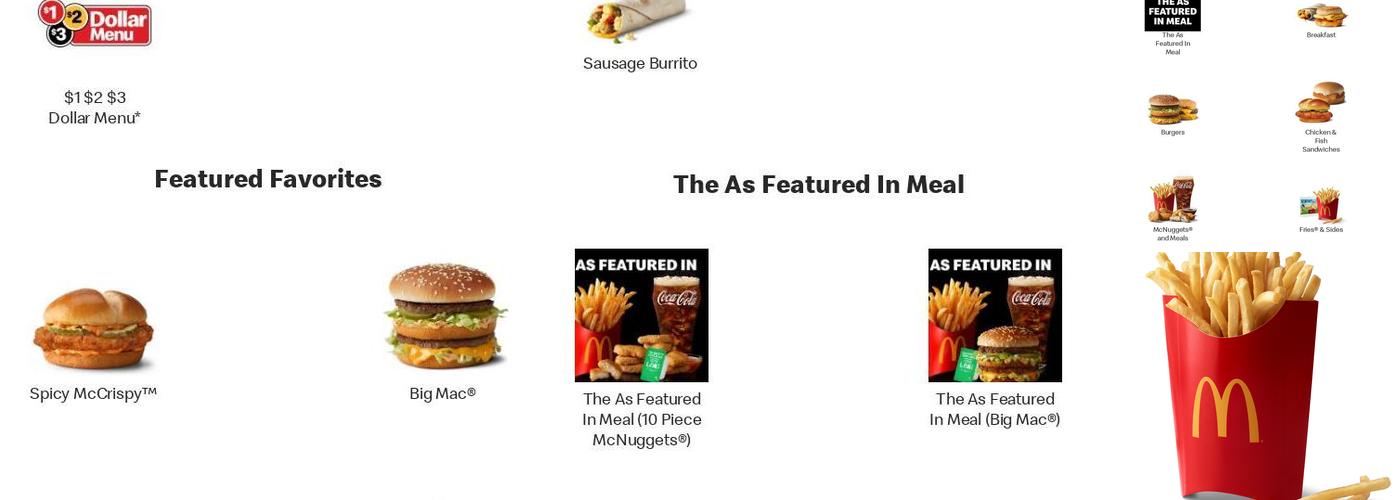 McDonald's Menu