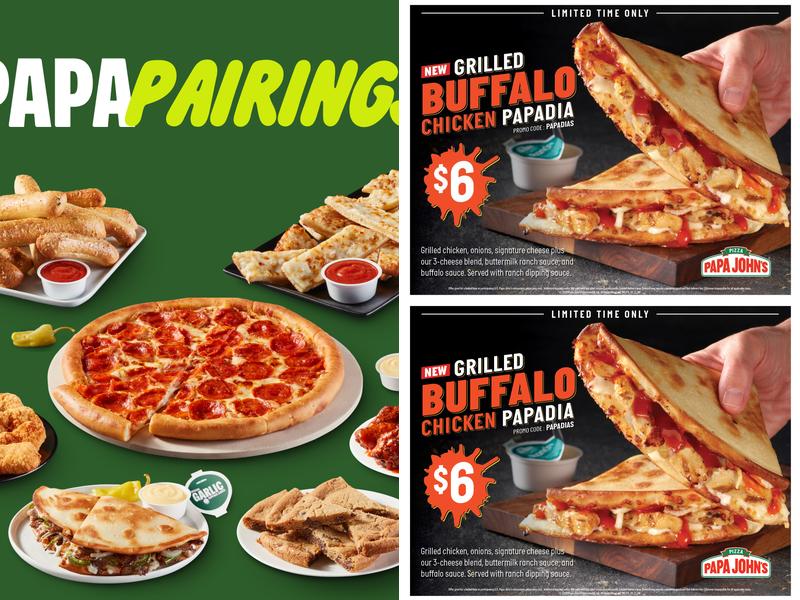 Papa Johns Pizza Menu