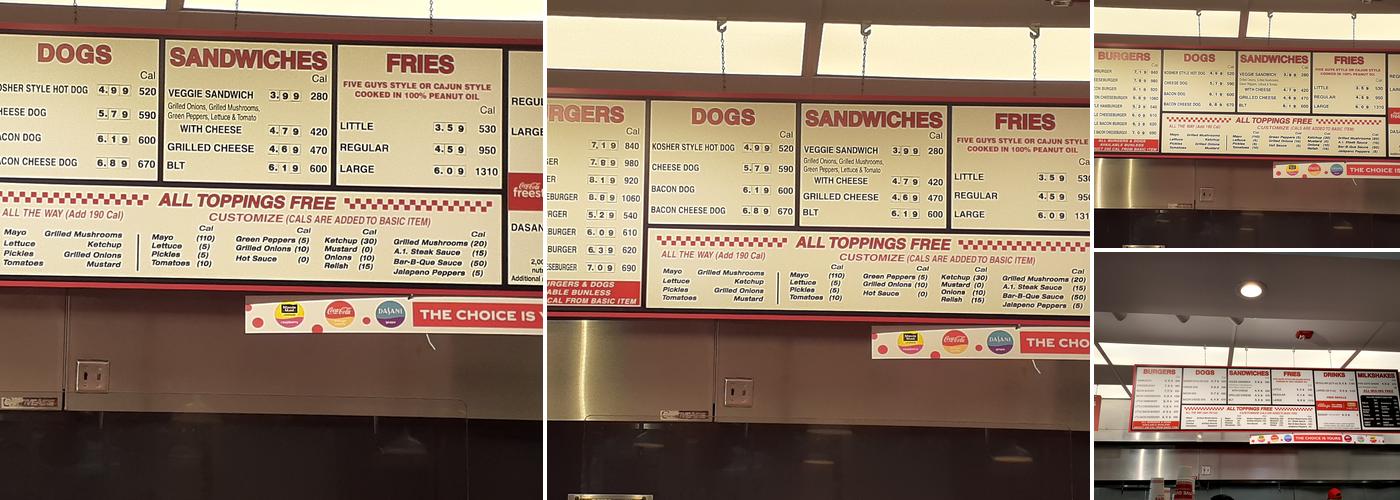 Five Guys Menu