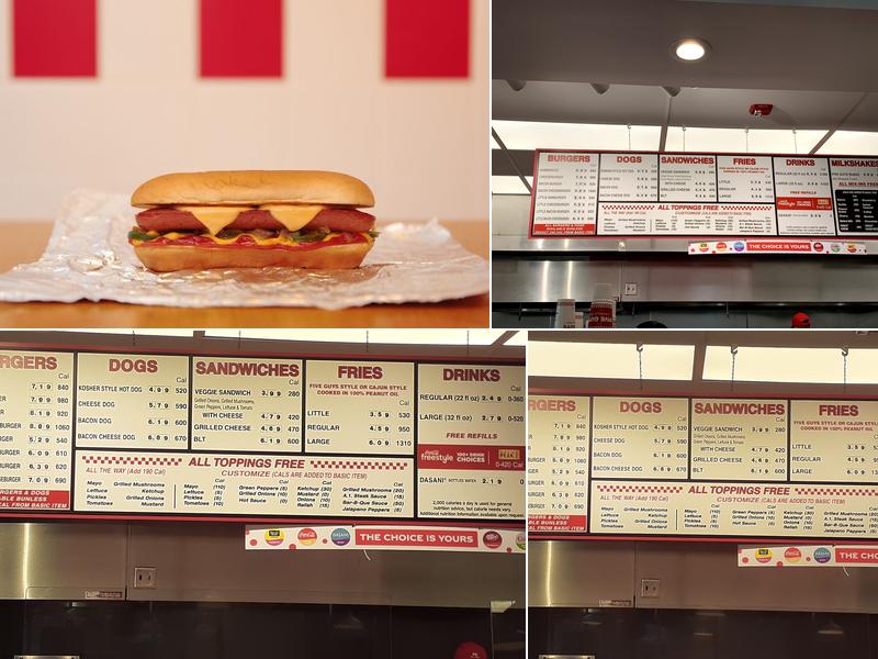 Five Guys Menu