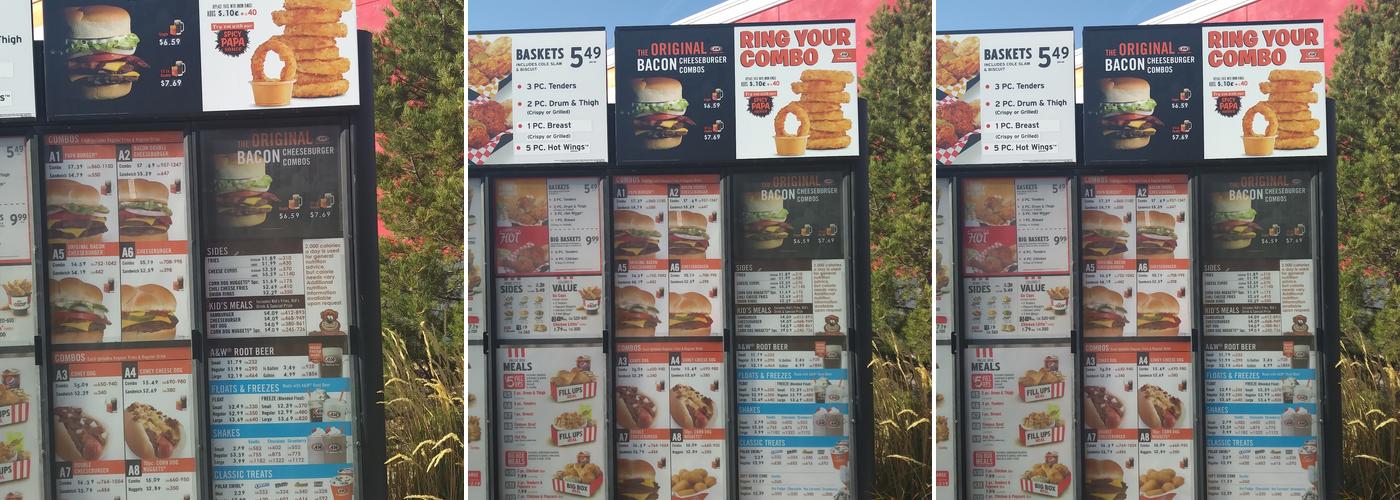 KFC Menu